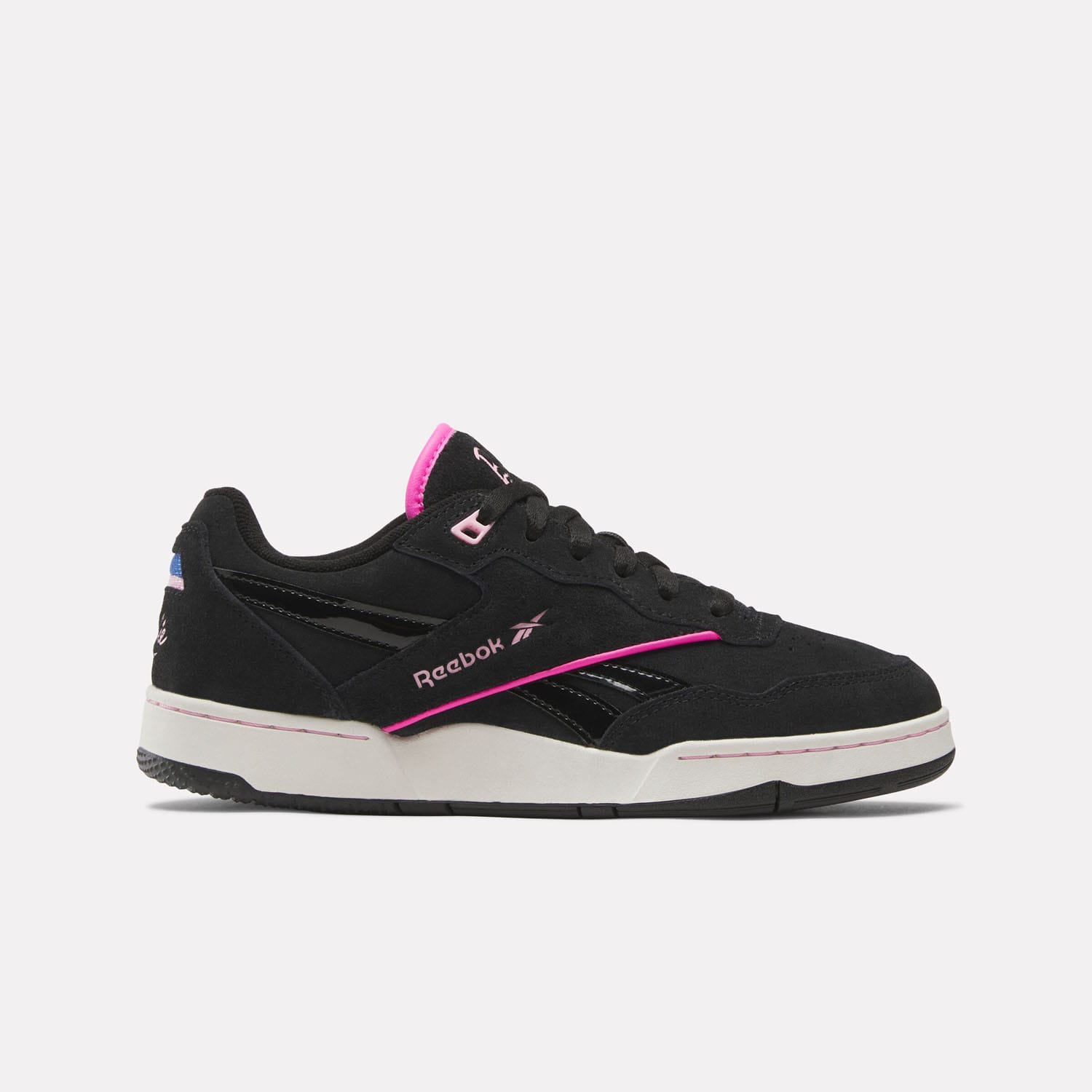 Reebok Mens X Barbie BB 4000 II Trainers in Black Pink - Size UK 4.5 | Reebok Sale | Discount Designer Brands