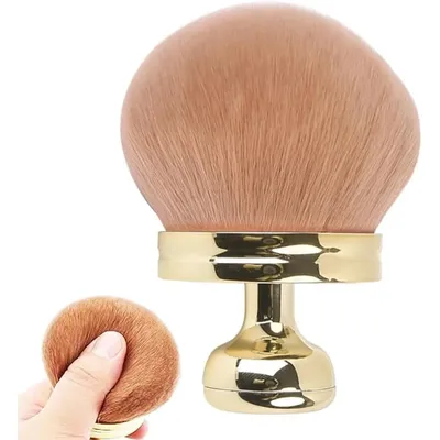 Extra Large Rose Gold Self Tanning Blend Brush 3 Inch Kabuki Brush for Self Tanner and Back