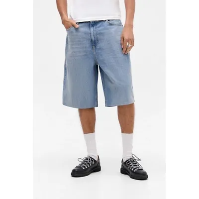 BDG Jack Mid Wash Shorts - Blue 28 at Urban Outfitters