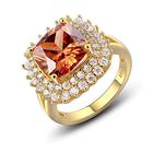 Elegant Rings Women'S Jewelry 925 Sterling Silver Ring Champagne Wedding Party Jewelry Size:5 (Size : 8) (5)