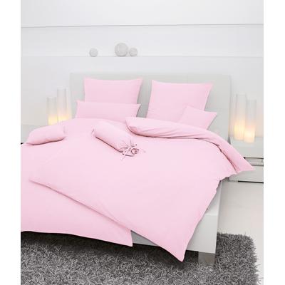 Kissenbezug JANINE "PIANO 0125", rosa (hellrosa), B:15cm L:40cm, Mako-Soft-Seersucker, Seersucker, Kissenbezüge, mit Reißverschluss, Soft-Seersucker, passend zur Bettwäsche Image