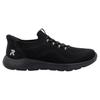 Slip-On Sneaker RIEKER SPORT "Ready2GO", Damen, Gr. 41, schwarz, Textil, Lederimitat, sportlich, Schuhe, Halbschuh, Freizeitschuh, Slipper mit MemoSoft-Innensohle, Topseller
