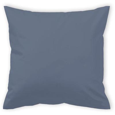 Kissenbezug CURT BAUER "Uni-Mako-Satin", blau (denim), B:40cm L:40cm, Mako-Satin, Obermaterial: 100% Baumwolle, Kissenbezüge, Unifarben Image