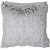 Dekokissen TOM TAILOR HOME "FLUFFY", grau (grau, felloptik), B:47cm L:47cm, Polyester, Dekokissen_Sitzkissen_Kissenhüllen, Kissenhülle ohne Füllung, 1 Stück