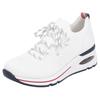 Slip-On Sneaker REMONTE, Damen, Gr. 42, weiß, Textil, Lederimitat, sportlich, Schuhe, Freizeitschuh, Halbschuh, Slipper mit modischem Keilabsatz