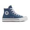 Sneaker CONVERSE "CHUCK TAYLOR ALL STAR EVA LIFT PLATFORM", Gr. 38, lakeside blau, weiß, schwarz, Textil, sportlich, Schuhe