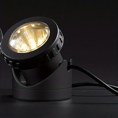 TEMU 1 Head/2 Heads/ Solar Underwater Light Lawn Lamp Spotlight