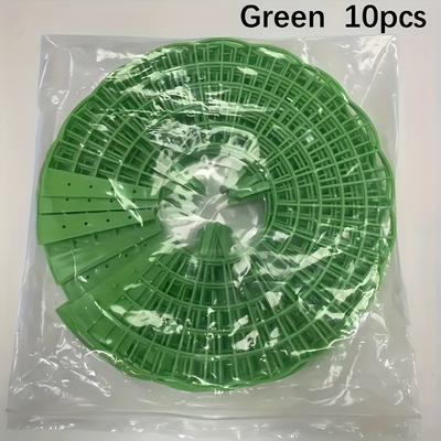 TEMU 10pcs Green Plastic Strawberry Support Stands - Corrosion-resistant Plant Care Accessories, Ideal For Strawberries & - & Plant Lovers, Garden Plant Support|decorative Plant Stand|durable Plastic Image
