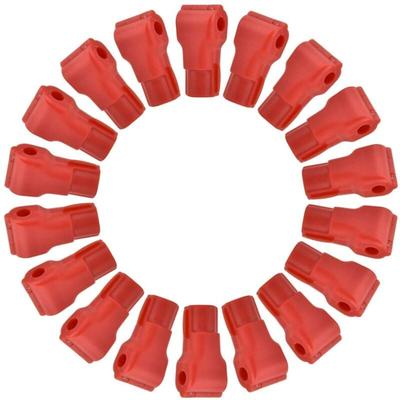 100 stücke Peg Hook Locks Stop Lock, Kunststoff Rot Sicherheitsschloss, Einfache installation, für Image