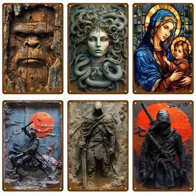 Metall Zeichen Poster Platten Bar Retro Wand Kunst Zinn Zeichen Innen Außen Ästhetische Zimmer Image