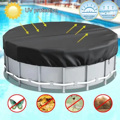 Round Pool Cover Solar Covers For Above-Ground Pools Reduce Evaporation Oxford Fabric Pool Covers Swimming Pool Cover Protector