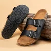 Mode Klassische Unisex Hausschuhe Für Männer Bequeme Sommer Kork Schuhe Für Männer Outdoor Sandalen Mikrofaser Plus Größe 36-46