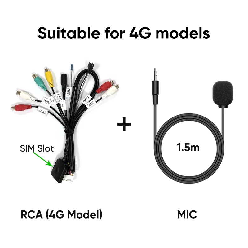Ainavi Mikrofon für Android Autoradio MIC RCA Kabel Image