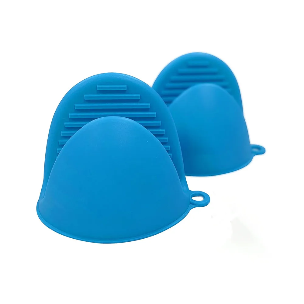 Verdickte Mini-Ofenhandschuhe aus Silikon, hitzebeständig, Ofenhandschuhe aus Gummi, Topflappen aus Silikon zum Kochen und Backen in der Küche Image