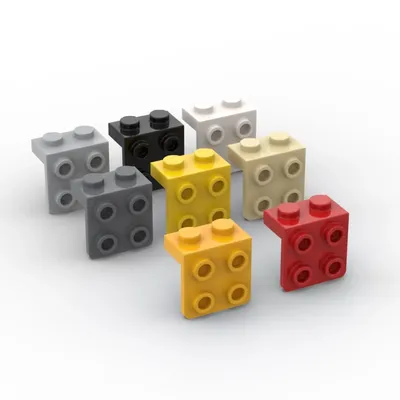 1 Stück Gebäude blöcke 44728 92411 21712 Halterung 1x2-2x2 Kollektionen Bulk modulares gbc Spielzeug Image