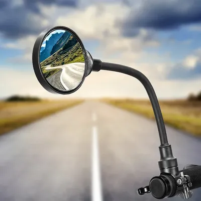 Bicycle Rearview Handlebar Mirrors 360 Rotatable Bike Mirrors for MTB Motorcycle Adjustable Bicycle Mirror Cycling Accessories
