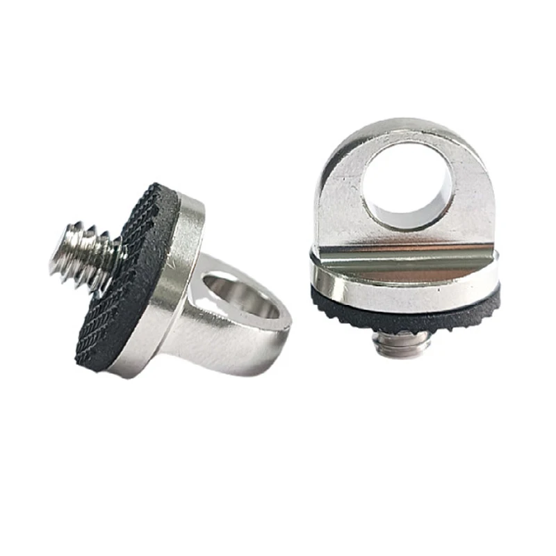 Stainless Steel Shoulder Safety Buckle Screws 1/4 Hand screwed eyebolts Action Digital Camera Accessories for Canon Nikon Sony