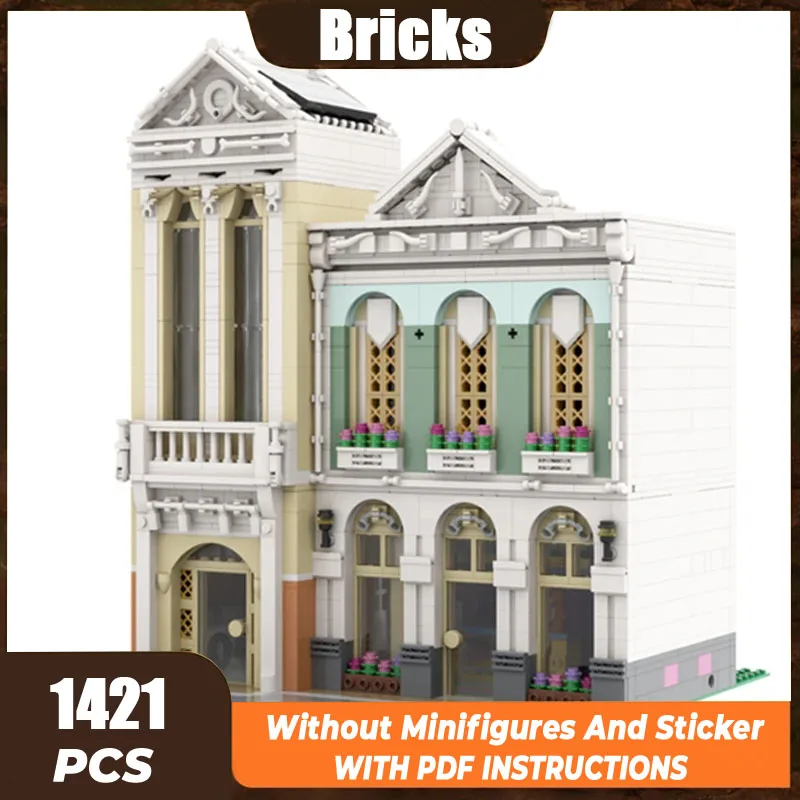 Moc Gebäude Ziegel Street View Modell Baby Shop Und Wäsche Technologie Modulare Blöcke Geschenk Spielzeug Für Kinder DIY Sets Montage Image