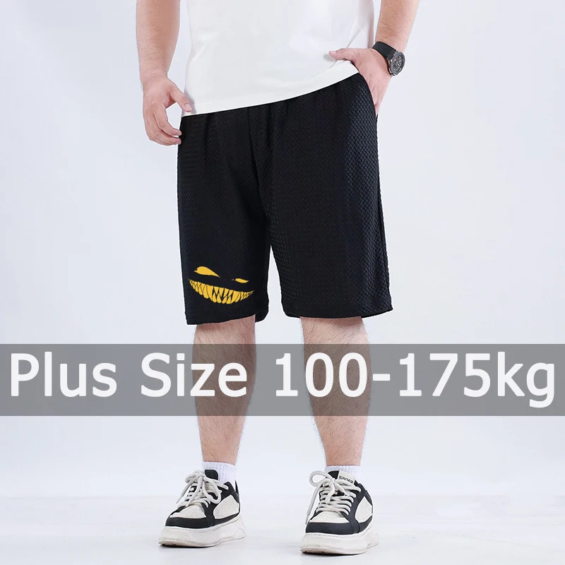 Männer Casual Shorts Plus Größe 110-175 kg 5XL 6XL 7XL Sommer Übergroßen Lose Jogginghose Elastische Taille Hosen große Größe Männer Kleidung