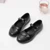 2024 Children Leather Shoes for Girls Spring New Fashion Korean Style Soft Bottom Anti-slippery