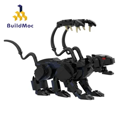 BuildMOC Dungeons Displacer Beast Black Monster Bausteine Modell Drachen Spiel Charakter Ziegel Image