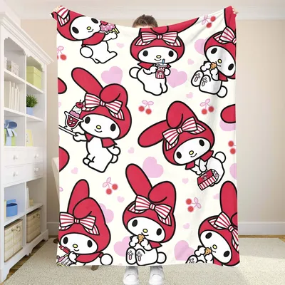 Anime Blanket Sanrio Double Bed Blankets and Throws Summer Comforter Bedspread the Home Decoration Cooling Sofa Bedspreads Throw