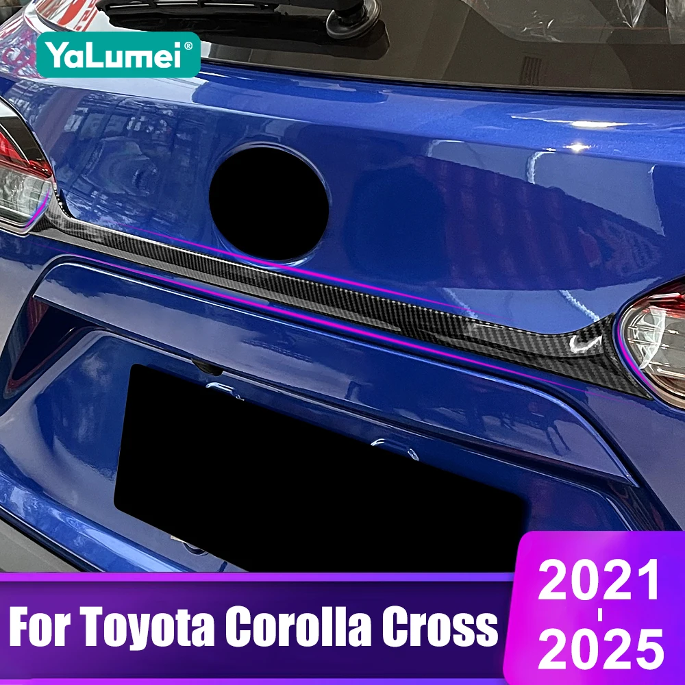 Für Toyota Corolla Kreuz XG10 2021 2022 2023 2024 2025 Hybrid Hinten Schwanz Stamm Tür Oberen Streifen Trim Abdeckung außen Zubehör Image