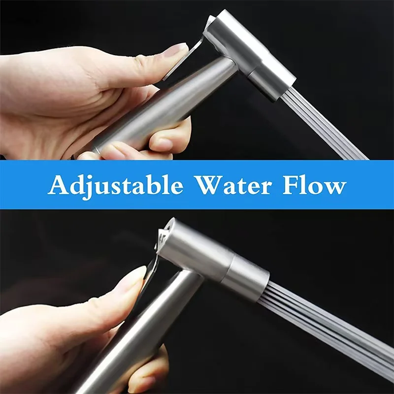 WC-Bidet-Wasserhahn, Hand-Shattaf-Bidet-Sprühgerät, Analwasch-Bidet-Wasserhahn, Bidet-Toilettensitz für Badezimmer, Edelstahl 304
