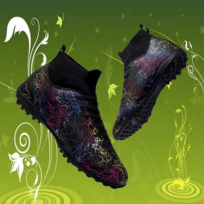 New Men Football Boots Breathable Sport Training Soccer Shoes Cleats Sport Outdoor TF Futsal Match