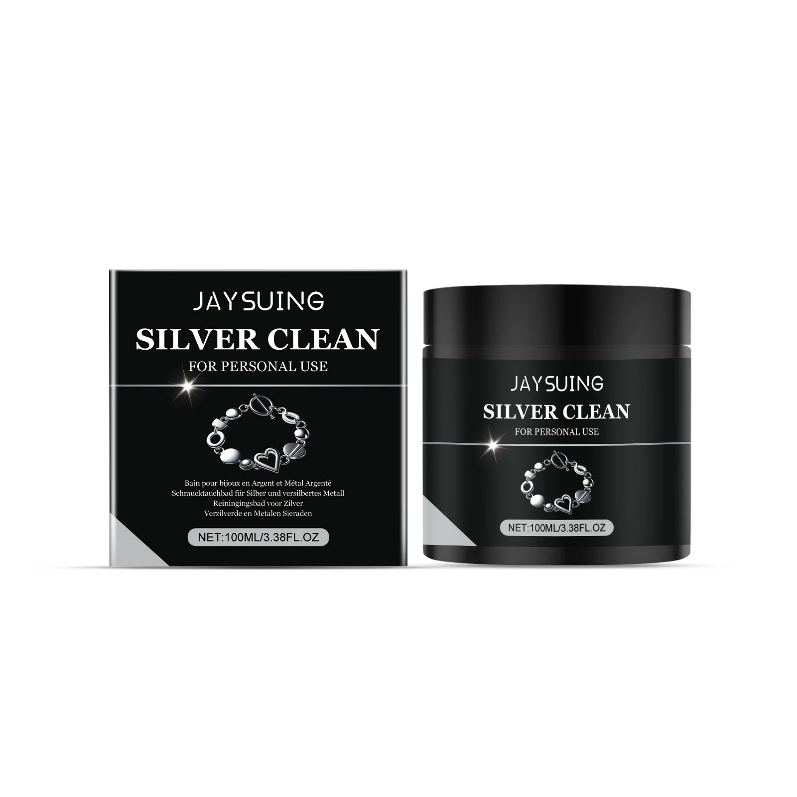 Silberschmuck REINIGER Schmuck Ring Armband Fleckenentfernung Antioxidation Schwärzung Schmuck Wartung Reinigungsflüssigkeit JAYSUIN Image