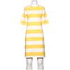 Gant Damen Kleid, Gr. 34, gelb, Elasthan, Synthetik, Viskose