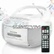 CD-Kassettenspieler-Recorder mit USB/MP3- und Funken, tragbare CD-Band-Boombox mit Fernbedienung, AC-DC-Stromversorgung