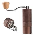 Macinacaffè manuale con macina in acciaio regolabile per cucina, utensile portatile per macinare il caffè espresso a mano