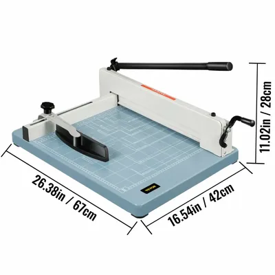 2025 12/17 Inch Manual Paper Cutter Guillotine Trimmer Heavy Duty 300-500 Sheets Shredder for