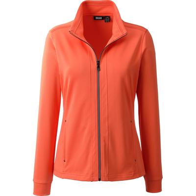 Fleecejacke DEPROC ACTIVE "SHOENWOOD II WOMEN", Damen, Gr. 40/42 (M), vermillion orange, Wirkware: Poly Terry - 60% PES, 40% CO, casual, tailliert, Langarm gerader Abschluss, Jacken, weiche Fleecejacke in traditioneller Optik Image