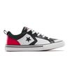 Sneaker CONVERSE "PRO BLAZE", Gr. 38, schwarz, rot, weiß, Leder, sportlich, Schuhe