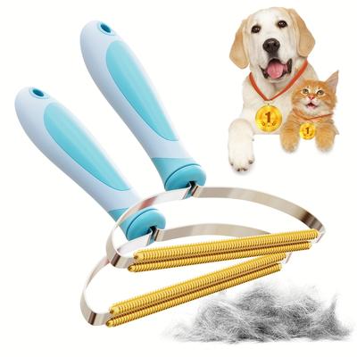 TEMU Dog Hair Remover 2-pack - Reusable Pet Hair Remover Tool For Couch, Furniture, Carpet, Car Seats - No Sticky Lint, Great For & Day Gift Image