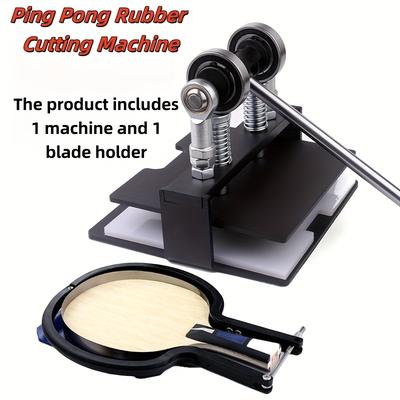 TEMU 1x Durable Iron Manual Table Tennis Racket Grip Cutter - Trimming Tool, Black With Adjustable Depth Control For Perfect Pong Paddle Grip Cutting
