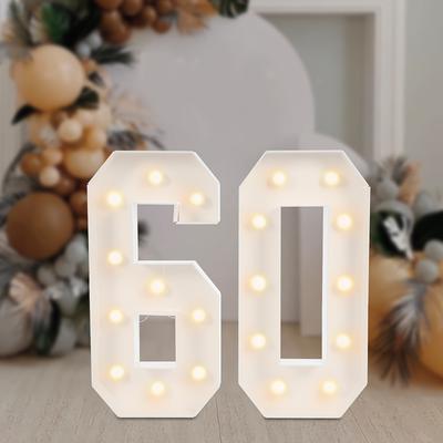 TEMU 50 Light Up Numbers, 50th Birthday Party Decoration, Light Up Numbers For Birthday Decorations Image