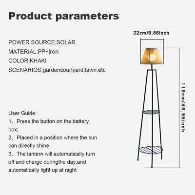 TEMU Solar Retro Outdoor Lawn Pathway Decorative Garden Light Wireless Atmosphere Lamp Image