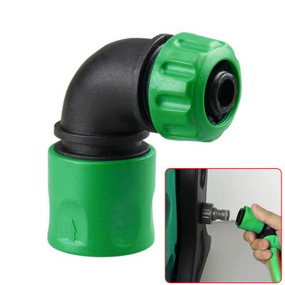 TEMU 1pc Garden Hose Elbow Connector-compatible With Y7y7 Hose Adapters, 90-degree Angle Fitting, Corner Adapter For Irrigation Systems, Durable Plastic Coupling Image