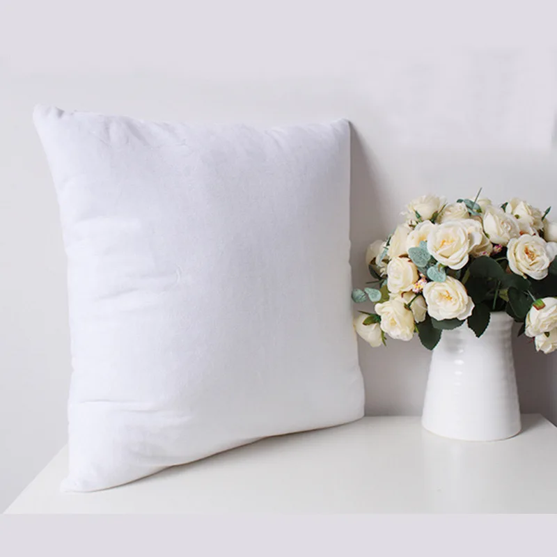 Hochwertiges, quadratisches, dekoratives Kissenkernset aus weichem Samtstoff, geeignet für Bett, Sofa und Couch zu Hause