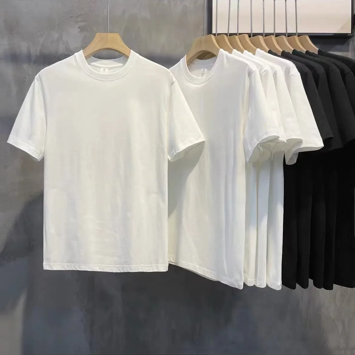 Oversized Summer T Shirts for Women Men White and Black Casual Female Korean Streetwear Tees Unisex Basic Solid Young Cool Tops