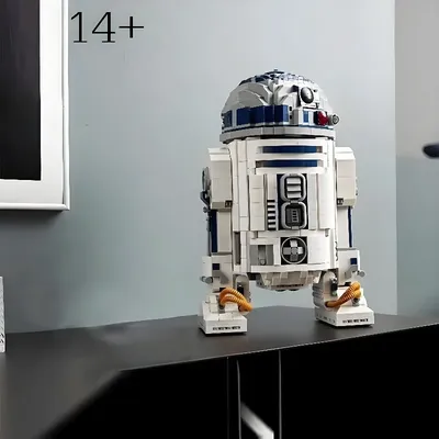 Auf Lager NEUE FIT R2-D2 Roboter Star Space Union Baustein Modell Bricks Kompatibel 75308 75379 Image