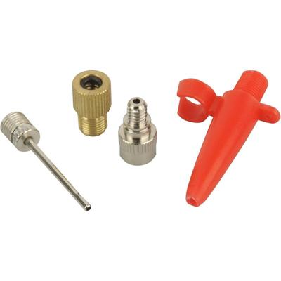 Unisex adaptersæt 4 dele Luftpumpen Adapter Set, silber, Einheitsgröße EU Image