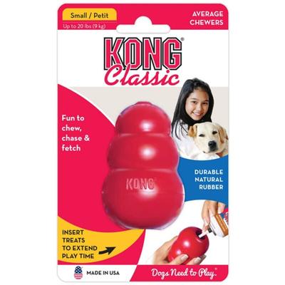 Kong - Classic s, rot - Kauspielzeug aus Naturkautschuk für Hunde Image