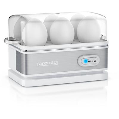 Arendo - Eierkocher 6-fach, 400 w, Edelstahl, Warmhaltefunktion, Härtegrad einstellbar, für 6 Eier, Image