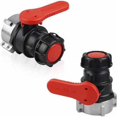2 Stück IBC Tankadapter Tankventil Ventil für IBC Tank IBC Adapter für IBC Tank Wasserhahn DN50 (75 Image