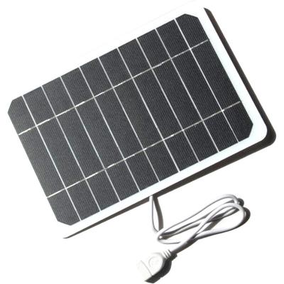 5W 5V Kleines Solarpanel mit usb diy Monokristalline Siliziumzelle Wasserdicht Camping Tragbar Für Image