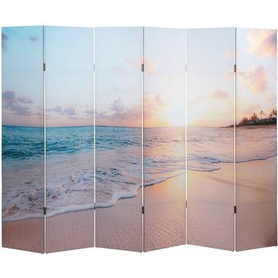 Foto-Paravent HHG 843, Raumteiler Trennwand Sichtschutz, MVG-zertifiziert 180x244cm Ocean Image